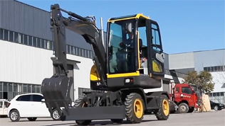 KV30小型轮式挖掘机